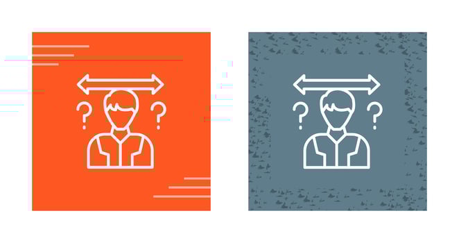 Uncertainty Vector Icon
