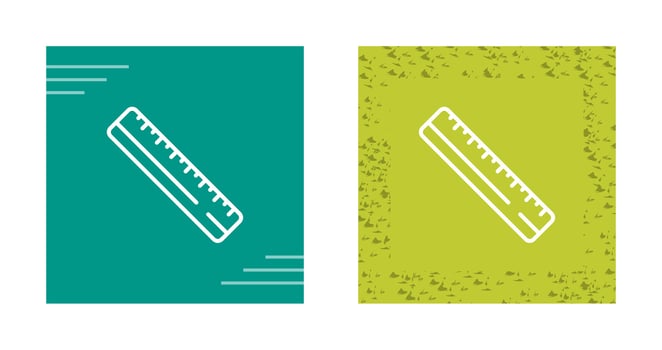 Straight Ruler Vector Icon