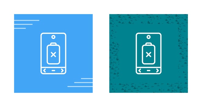 Empty Battery Vector Icon