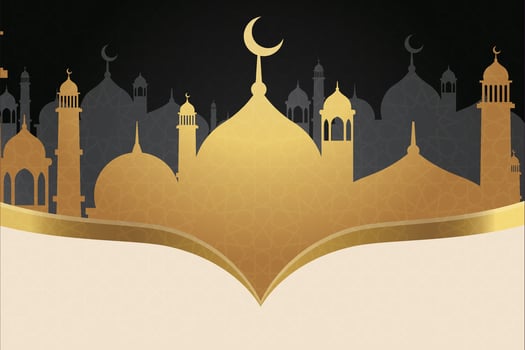Ramadan, Eid al-Fitr, Islamic New Year background greeting card vector