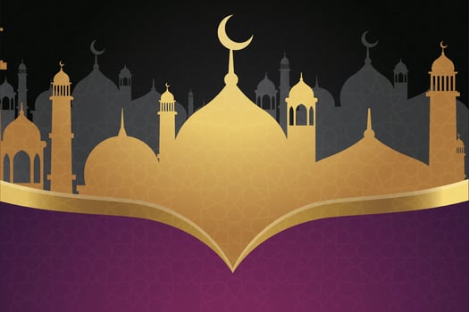 Ramadan, Eid al-Fitr, Islamic New Year background greeting card vector