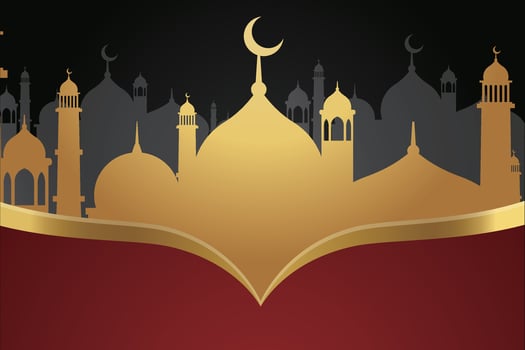 Ramadan, Eid al-Fitr, Islamic New Year background greeting card vector