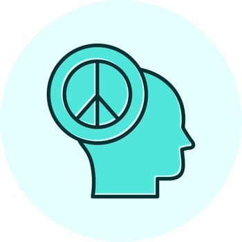 Peace Of Mind Vector Icon