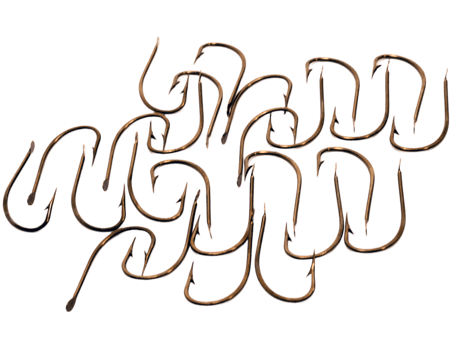 Abstract composition of fishing hooks png