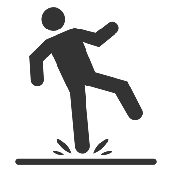 Wet floor icon black color png