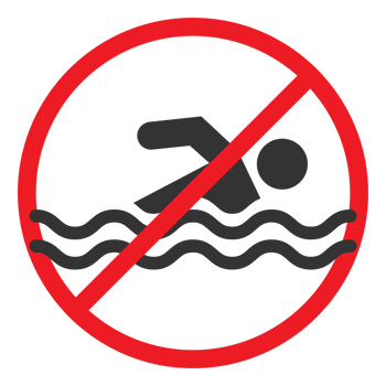 No swimming icon png