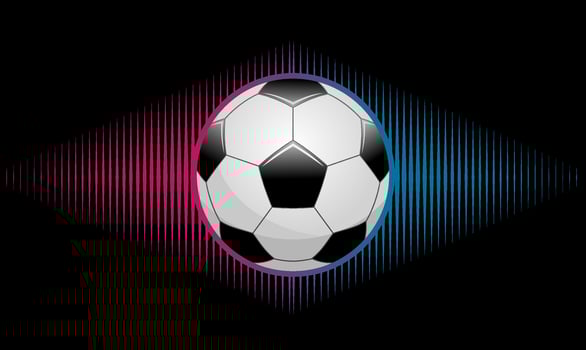 Soccer ball vector illustration. Soccer creative design. Football design