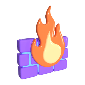 Firewall 3D Illustration Icon png