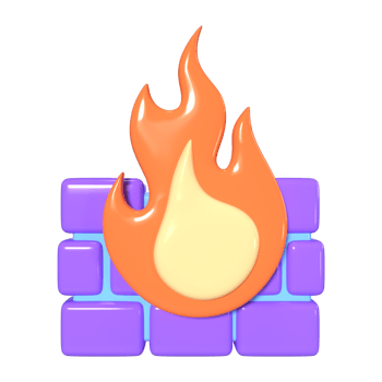 Firewall 3D Illustration Icon png