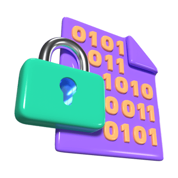 Encryption 3D Illustration Icon png