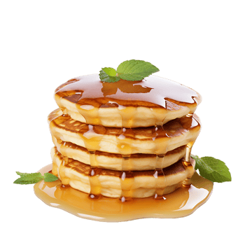 AI generated Isolated Pancake Syrup for Delicious Breakfast Graphics png