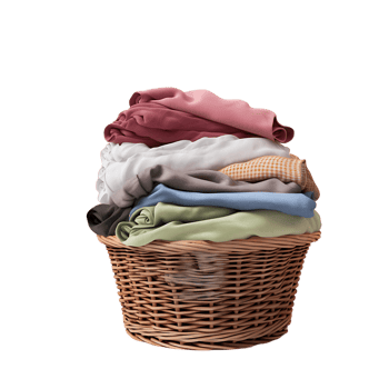 AI generated Towel Basket Clarity Cutout, Ensuring Precise and Well Defined Visual Elements png