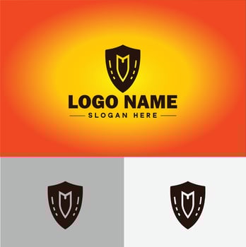 Shield logo vector art Protect shield security icon Company logo template