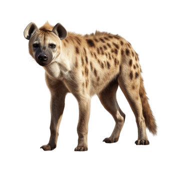 AI generated Hyena clip art png