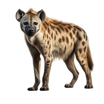 AI generated Hyena clip art png