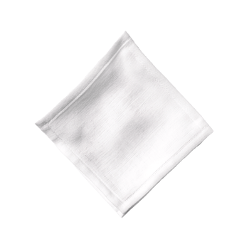 AI generated Simple, Elegant White Square Napkin on a Clean Background Created with Generative AI png