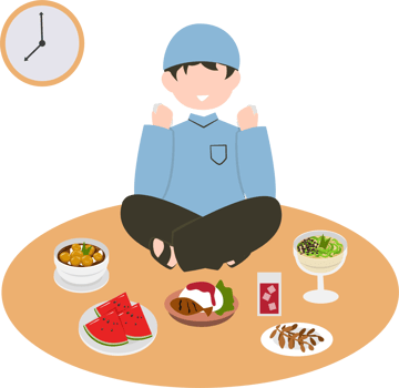 Iftar Ramadan illustration png