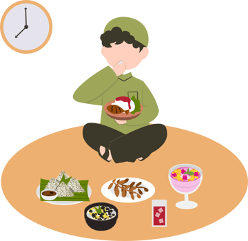 Iftar Ramadan illustration png