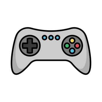 game controller icon vector design template in white background