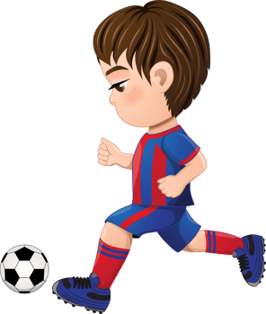 Soccer player boy international uniform png