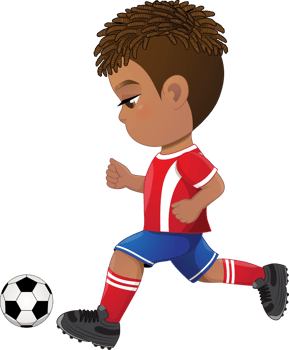 Soccer player boy international uniform png