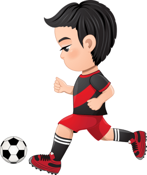Soccer player boy international uniform png