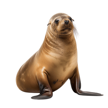 AI generated Sea lion clip art png