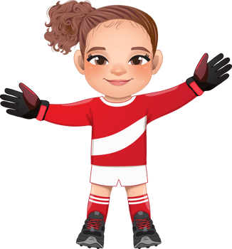 Goalkeeper Soccer player girl international uniform png