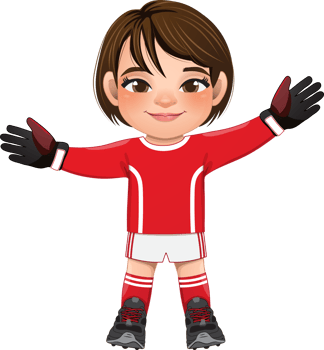 Goalkeeper Soccer player girl international uniform png