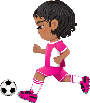 Soccer player girl international uniform png
