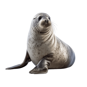 AI generated Seal clip art png