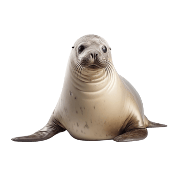 AI generated Seal clip art png