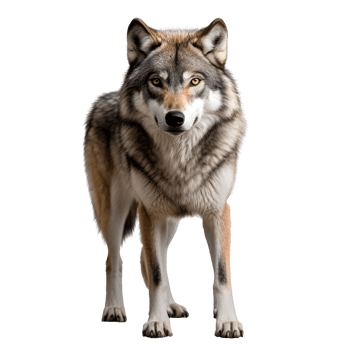 AI generated Wolf clip art png