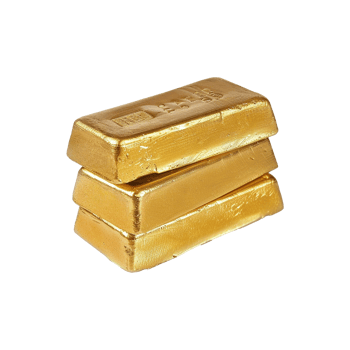 AI generated Gold bars isolated on transparent background png
