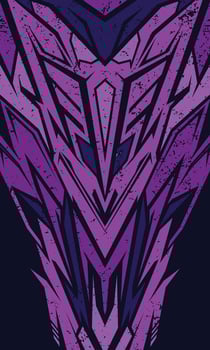Sports jersey motif. Racing geometry background. Car wrap design. Futuristic technology wallpaper vector