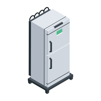Electric Devices Isometric Icon vector