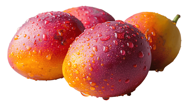 AI generated Fresh organic mango on a transparent background. Mango png