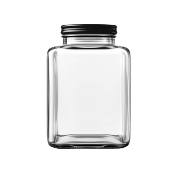 Solitude in transparency, an empty glass jar against transparent background png