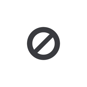 Prohibition  icon vector design template