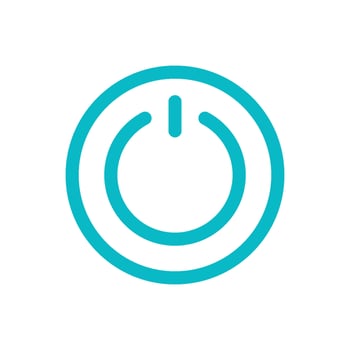 electricity power and button icon vector design template