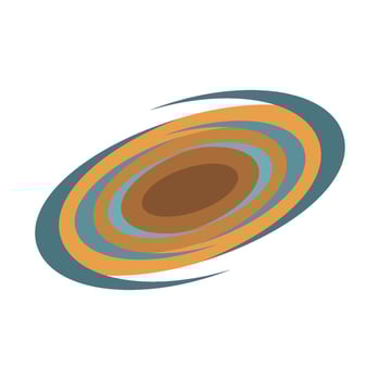 galaxy planet and satellite icon vector design template