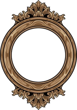 border vintage ornament vector