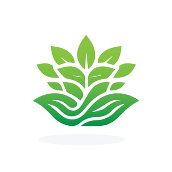 Green Leaf Icon Vector Illustrations. Landscape design, garden, Plant, nature and ecology vector logo. Ecology Happy life Logotype concept icon. Vector illustration, Graphic Design Free Vector