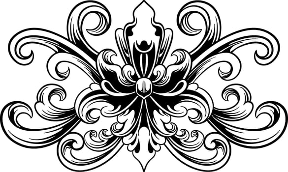 Luxury Frame Ornament Wedding Decoration vector