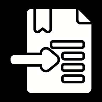 Indent Vector Icon