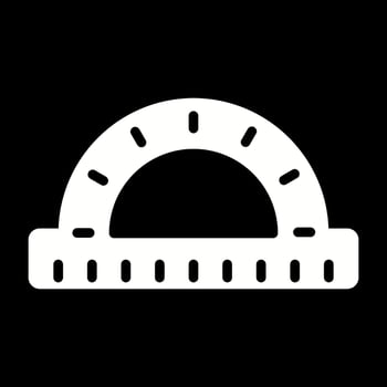 Protractor Vector Icon