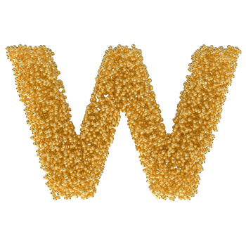 Ball Font w Small Gold 3D png