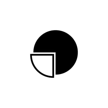 pie chart icon vector design template
