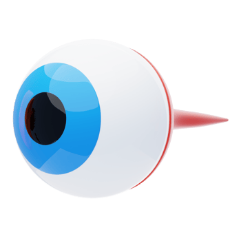 Eye 3D Icon. human eye 3d icon png