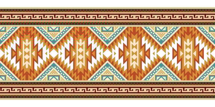 Aztec tribal geometric ethnic seamless pattern. Ethnic oriental stripe border ornament vector. Vintage Native American African Mexican. Traditional ornament. Design textile, fabric, carpet, wrapping. vector